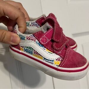 Vans Kids Pink Sneakers size 4.5